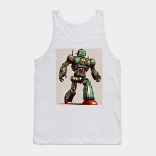 Giant Robot - Retro Vintage Robot Toy Tank Top